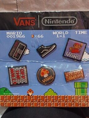 2016 Vans x Nintendo 6-Pin Collector’s Pack -"New Old Stock" (NOS)